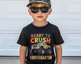 Maglietta per l'asilo Ready To Crush, Maglietta per l'asilo, Maglietta per la scuola materna Ready To Crush, Felpa per il ritorno a scuola, Felpa con cappuccio My First Day School