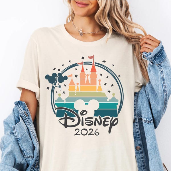 Camiseta del Castillo Disney 2026, Camiseta del Reino Mágico, Camiseta Familiar Disney, Camiseta de Disneyland, Camiseta de Vacaciones de Verano Disney, Camiseta de Viaje de Cumpleaños Disney
