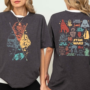 Disney Star Wars Characters Shirt, Star Wars T-Shirt, Star Wars Family Sweatshirt, Disney Squad Star Wars Shirt, Disney Trip 2025 Tee