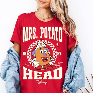 Disney Toy Story shirt Mrs. Potato Head, shirt Disney-personages, Disney Matching T-shirt, Mr. en Mrs Potato Head-shirts, Pixar-T-shirt