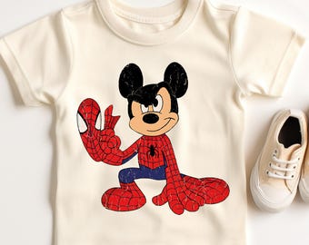 Disney Spiderman Shirt, Mickey Mouse Spiderman Tee, Avengers Shirt, Disney Shirts, Spiderman Lover Tee, Superhero Sweatshirt, Spider Man Tee