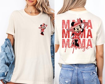 Disney Mama Mouse Shirt, Disney Mama T-shirt, Minnie Mama Tee, Mini Mouse Mother Shirt, Mother's Day Shirt, Disneyland Mom Sweatshirt