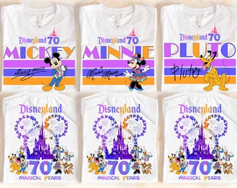Disneyland Resort 70th Anniversary Mickey and Friends Shirt, Family Matching Shirt, Disneyland Castle Shirt, Epcot Shirt, Magical Years Tee