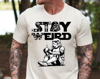 Disney Stay Weird Storm Trooper T-shirt, Storm Trooper Shirt, Star Wars Characters Shirt, Disney Star Wars Sweater, Star Wars Day Sweatshirt