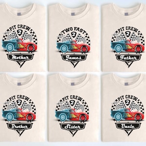Two Fast Pit Crew Birthday Shirt, Second Birthday, 2 Age Birthday Shirt, Race Lover Shirt, Race Birthday Shirt, Racing Birthday Party Shirts