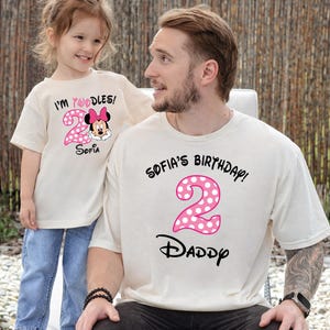 Disney Minnie I’m Twodles Birthday Shirt, Mini Mouse Family Birthday Tee, 2nd Birthday Shirt, 2 Years Old Birthday Shirt, Disney Shirt