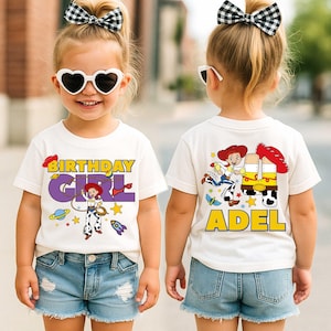 Toy story Jessie Birthday Custom T-shirt, Toy Story Birthday Girl Shirt, Disney Toy Story Kinds Birthday Shirt, Disney Birthday Party Shirt