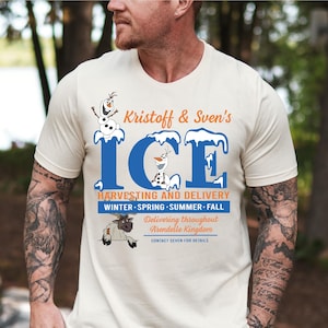 Disney Frozen Kristoff and Sven&#39;s Ice Shirt, Disney Frozen Shirt, Olaf Shirt Disney Trip Shirt, Ice Adventure Shirt, Disney Besties Trip Tee