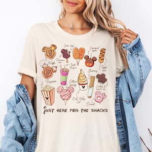 Just Here For The Snacks Shirt, Disney Mickey And Friends Snacks T-Shirt, Disneyland Snacks Shirt, In My Snack Era Tee, Disney Trip Tees