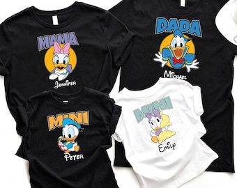 Donald Duck And Family T-shirt, Daisy Mama Shirt, Donald Shirt, Custom Disney Family Matching Shirt, Disney Vacation Tee, Duck family Shirt