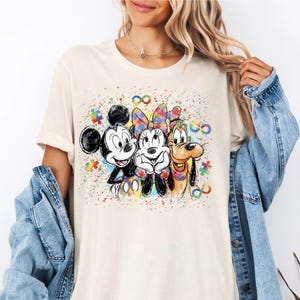 Disney Autism Awareness T-shirt, Mickey Minnie And Pluto Autism Shirt, Puzzle Piece Shirt, Autism Support Gift,  Autism Awareness Mom Shirt