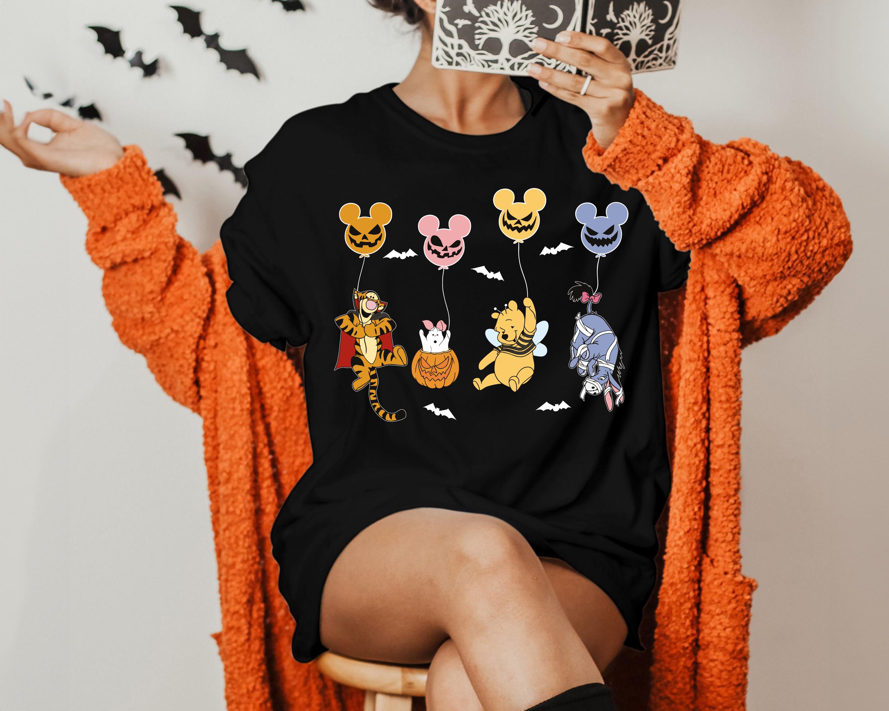 Disney Winnie The Pooh Halloween T-shirt, Winnie The Pooh Characters Halloween Tee, Disneyland Halloween Family Shirt, Spooky Season Shirt