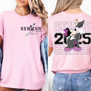 Senior 2025 Mini Mouse Shirt, Disney Graduate T-Shirt, Minnie Graduation 2025 Shirt, Senior Graduate Shirt, Disney Family Grad Shirt,