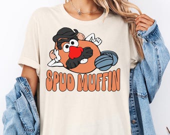 Shirt met muffins, Mr. Potato Head T-shirt, Pixar Toy Story-shirt, To Infinity and Beyond-shirt, T-shirts Disneyland familie-uitje, T-shirt Pixar Fest, T-shirt Pixar Fest