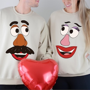 Mr. Potato Head Mrs. Potato Head Shirt, Toy Story Couple T-Shirts, Disney Valentine&#39;s Day Sweatshirt, Toy Story Couple Matching Tees
