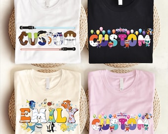 Disney Personalized Name shirts, Custom Name Disney T-Shirts, Disney Family Trip Shirt, Disneyland Trip Shirt, Disney Family Matching Tee