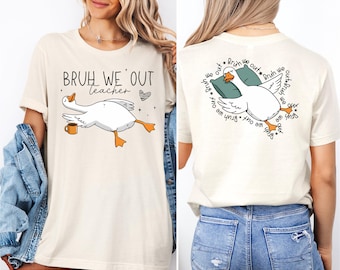 Teacher Mode T-Shirt, Summer Teacher Shirt, Last Day of School Teacher Shirts, Summer Silly Goose Teacher Shirt, End of Year Teacher Shirt