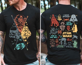 Disney Star Wars Characters Shirt, Star Wars T-Shirt, Star Wars Family Sweatshirt, Disney Squad Star Wars Shirt, Disney Trip 2026 Tee