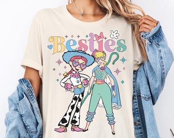 Toy Story Besties T-Shirts, Disney Girls Shirts, Disneyland Girsl Outfits, Disney Best Friends Tee, BFF Girls Trip