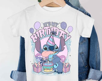 Disney It's My Birthday Stitch Shirt, Birthday Party Shirt ,Disney Birthday Party Tee,  Stitch Birthday Shirt, Disney Birthday Squad Shirts