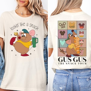 Disney ziet eruit als een snack Gus Gus shirt, Gus Gus shirt, Disneyland Trip shirt, Assepoester shirt Gus Gus, bijpassende T-shirt Disney familie