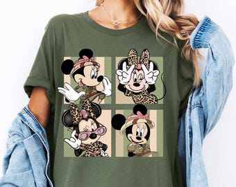 Leopard Mini Mouse Safari Shirt, Disney Safari Shirt, Animal Kingdom Shirt, Disney Girls Trip Tee, Magic Kingdom Shirt, Mini Mouse Shirt