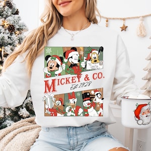 Disneyland Mickey und Co Weihnachtshemd, Mickeys Weihnachtshemd, Disneyland-Weihnachtssweatshirt, frohe Weihnachten Hemd, frohe Weihnachten Hemd