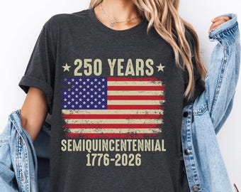 USA 250th T-Shirt, Unabhängigkeitstag-T-Shirt, Feiern Sie 250th-Jubiläums-Shirt, Pullover der amerikanischen Flagge, 4