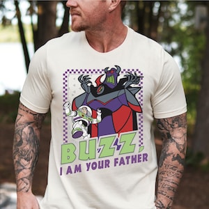 Camiseta Disney Buzz Eu Sou Seu Pai, Camiseta Disney Zurg, Camiseta Família Disneylândia, Camiseta do Filme Toy Story, Camiseta Buzz Lightyear, Camiseta Dia dos Pais