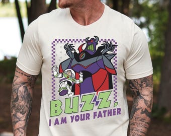 Camiseta de Disney Buzz "Soy tu padre", camiseta de Disney Zurg, camiseta familiar de Disneyland, camiseta de la película Toy Story, camiseta de Buzz Lightyear, camiseta del Día del Padre