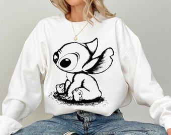 Disney Sketch Stitch Shirt, Disney World Tees, Stitch Birthday Shirt, Stitch Shirt, Kids Stitch Shirt, Disney Kids Shirt, Disneyland Shirt,