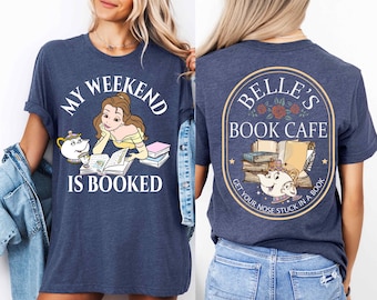 Chemise café livre de la princesse Belle, cadeaux de bibliothécaire, chemise lecture amateur de livres, t-shirt librairie Belle, chemise de bibliothécaire, chemise rat de bibliothèque
