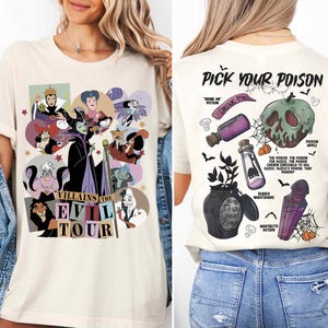 a woman wearing a t - shirt with an image of a cartoon character on it