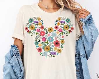 Epcot Mickey Flower Festival Shirt, Floral Mickey Head Shirt, Epcot Garden Festival Tee, Disneyland Family Trip Shirt, Spring Vibes Sweater