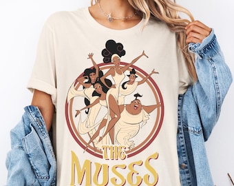Disney Hercules Diva The Muses-shirt, shirt Disney vakantiemodus, Hercules Diva-sweater, Hercules Muses-trui, T-shirt museumreis