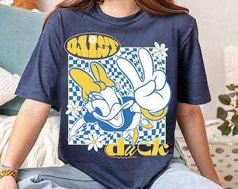 Disney Daisy Duck Shirt, Daisy Duck Shirt, Disney Urlaub Shirt, Disney Mädchen T-shirt, Mädchen Reise passendes Shirt, Magic Kingdom Shirt