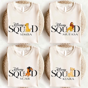 Chemise personnages Le Roi Lion, chemise Animal Kingdom, T-shirt groupe Disney, chemise famille Disney, chemise Safari Disney, T-shirt Hakuna Matata