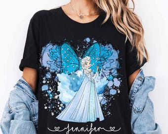 Disney Prinzessin Elsa Shirt, Disney gefrorene Shirt, Benutzerdefinierte Prinzessin Shirt, Disney Mädchen Reise Shirt, Disney Geburtstag Shirt, Prinzessin Geburtstag