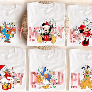 Mickey And Friends Christmas  T-shirt, Disney Family Christmas Shirt, Disney Christmas Trip Tee, Disney Family Hoodie, Disney Matching Shirt