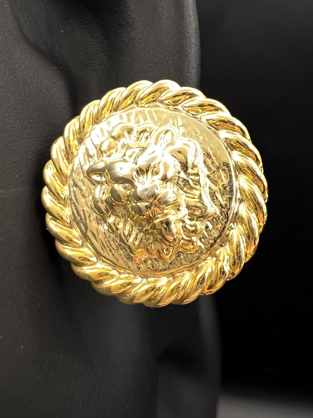 Vintage Style Lion Hoop Earrings main image 0