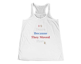 Weil sie Tank bewegt haben | Motivierendes Racerback Tank-Top