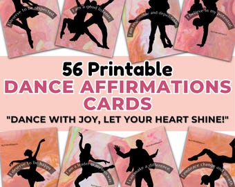 56 druckbare Tanz Affirmationen