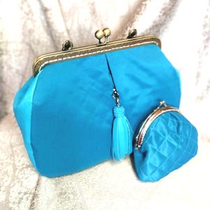 Adorable Personalized Handbag with Clasp   Sweet Personalized Purse with Kiss Lock Closure      Customizable Vintage Clasp Handbag