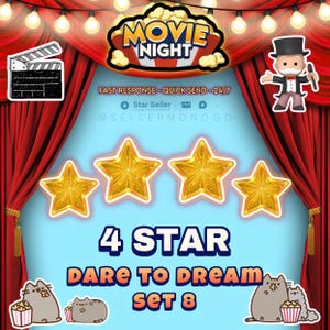 Mogo 4 Stern Sticker Set 8 Dare To Dream | Schnelle Lieferung | Preis für eine Karte