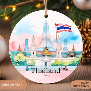 Bangkok Temple Ornament: Thailand Travel Keepsake, Southeast Asia Souvenir