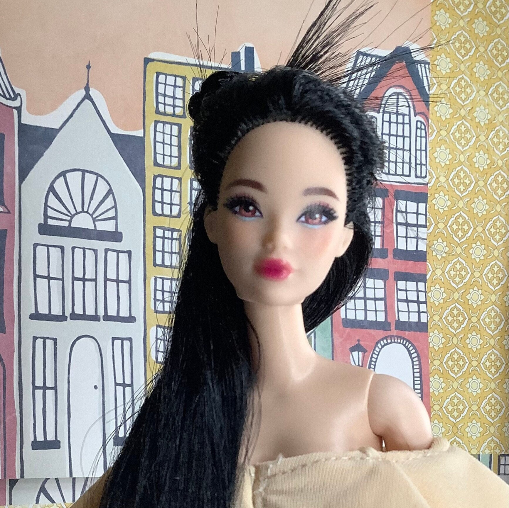 Barbie Dolls With Long Black Hair Etsy