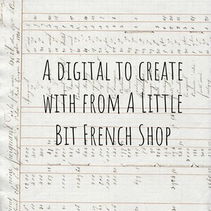 Digital Download Printable 3 Antique French Documents image 2