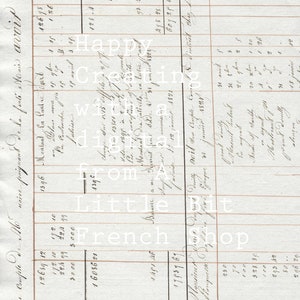 Digital Download Printable 3 Antique French Documents image 3