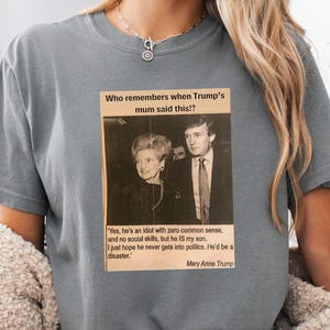 Camiseta anti Trump, camiseta F*ck Trump, F*ck Elon, sudadera anti MAGA, no voté por él, camiseta Eat The Rich, camiseta anti bandera Trump, la mamá de Trump