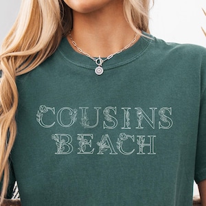 Cousins Beach Floral Shirt,TSITP Aesthetic Tee,The Summer I Turned Pretty Shirt,Booktok Girl Tee,Soft Green Beach Shirt,Coastal Shirt